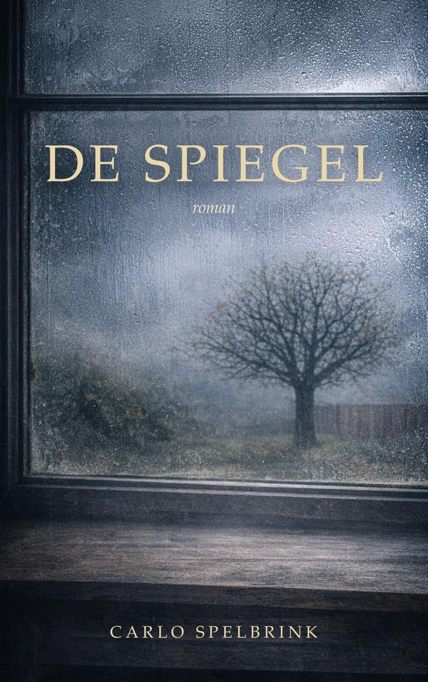 Omslag van De Spiegel: een kale boom achter een beslagen raam.
